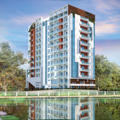Panoramic lake view